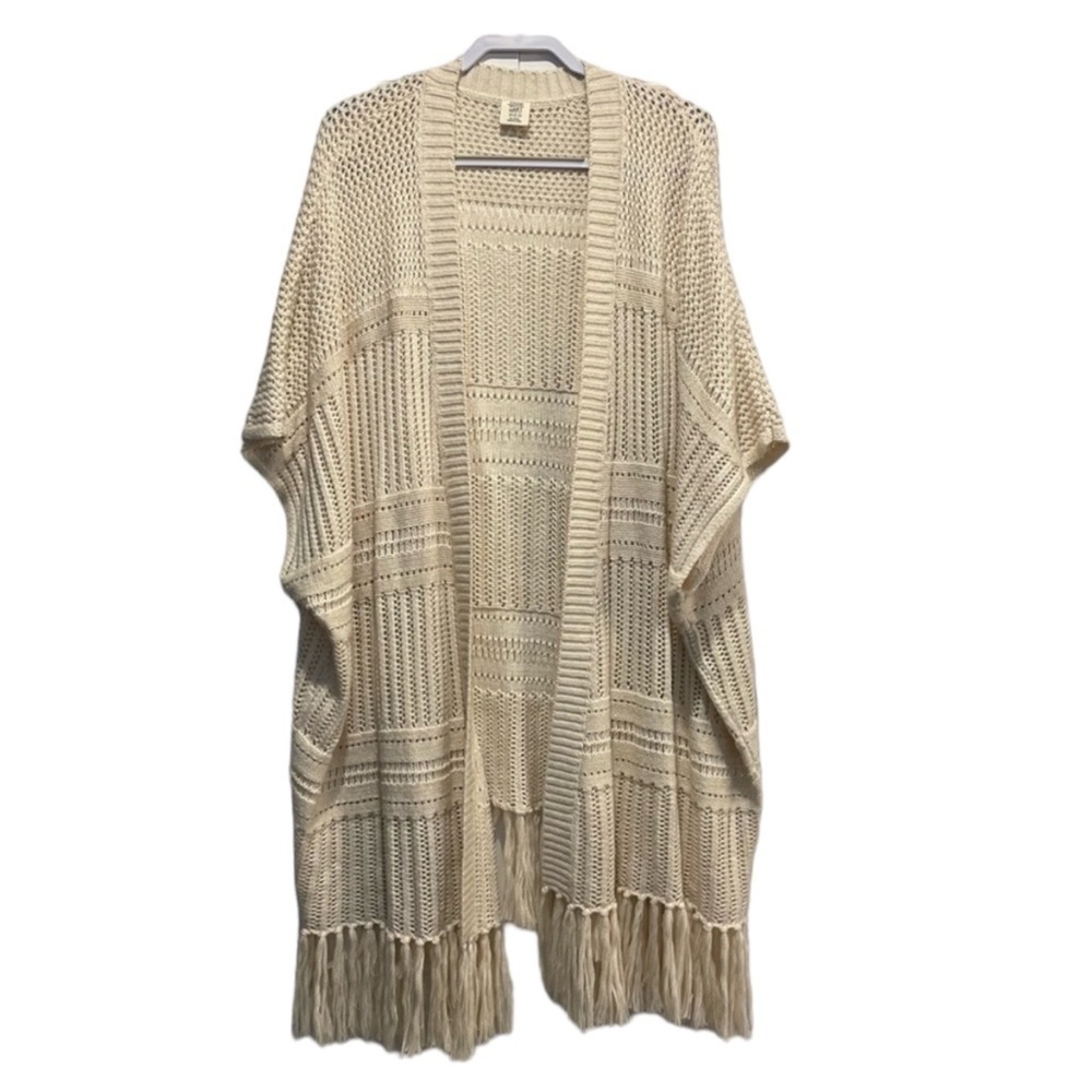 MATILDA JANE GOOD HART Mayfield Kimono Sweater in Cream Size XS - Picture 2 of 6